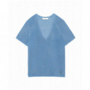 Camisetas Mujer Jersey LA PETITE ÉTOILE Macie Azul