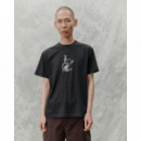 Camisetas Hombre Camiseta LIBERTINE LIBERTINE Beat Corkscrew Charcoal