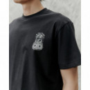 Camisetas Hombre Camiseta LIBERTINE LIBERTINE Beat Ivy Charcoal