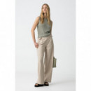 Pantalones Pantalón TIFFOSI Loly Beige