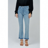 Vaqueros Mujer Vaqueros SALSA JEANS Faith Push In Cropped Flare