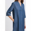 B-YOUNG Vestidos Vestido B.young Kosmo Mid Blue Denim