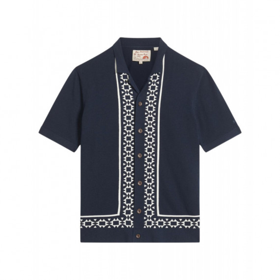 Camisas Camisa BEN SHERMAN Floral Border Dark Navy