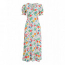 SUGARHILL BRIGHTON Vestidos Vestido Sugarhill Maryjane Off-white Tropical Hummingbird