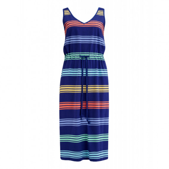 SUGARHILL BRIGHTON Vestidos Vestido Sugarhill Gilly MIDI Navy Malibu Stripe