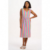 SUGARHILL BRIGHTON Vestidos Vestido Sugarhill Gilly MIDI Multi Rainbow Circles
