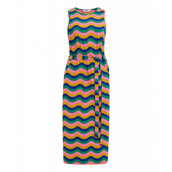 SUGARHILL BRIGHTON Vestidos Vestido Sugarhill Rory MIDI Multi Rainbow Waves