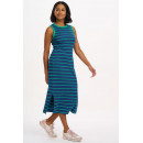 SUGARHILL BRIGHTON Vestidos Vestido Sugarhill Britanny MIDI Blue Green Stripes