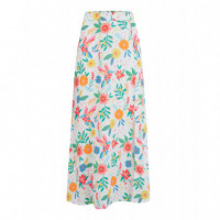 SUGARHILL BRIGHTON Falda Sugarhill Rosalind Off-white Tropical Hummingbird
