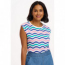 SUGARHILL BRIGHTON Camisetas Mujer Camiseta Sugarhill Chrissy Multi Soft Beach Waves