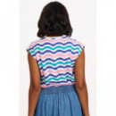 SUGARHILL BRIGHTON Camisetas Mujer Camiseta Sugarhill Chrissy Multi Soft Beach Waves