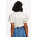 SUGARHILL BRIGHTON Blusas y Camisas Blusa Sugarhill Haydee Off White Rainbow Stars