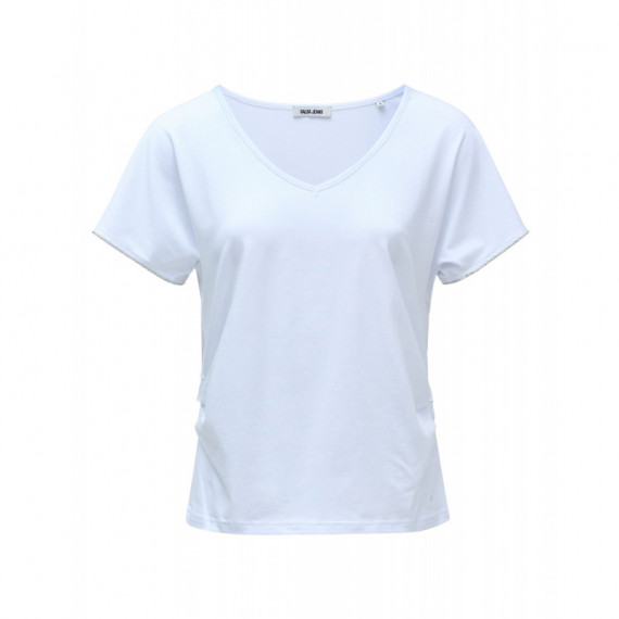 Camisetas Mujer Camiseta SALSA JEANS Frunce Light Pearl