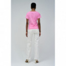 Camisetas Mujer Camiseta SALSA JEANS Frunce Medium Pink