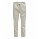 Vaqueros Hombre Pantalón Jogger SALSA JEANS Lino Light Pearl