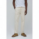 Vaqueros Hombre Pantalón Jogger SALSA JEANS Lino Light Pearl
