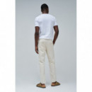 Vaqueros Hombre Pantalón Jogger SALSA JEANS Lino Light Pearl
