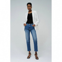 SALSA JEANS Vaqueros Mujer Vaqueros Salsa True Cropped Slim Medium Wash