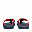 Chanclas con Tiras Acolchadas E Inscripción  TOMMY HILFIGER