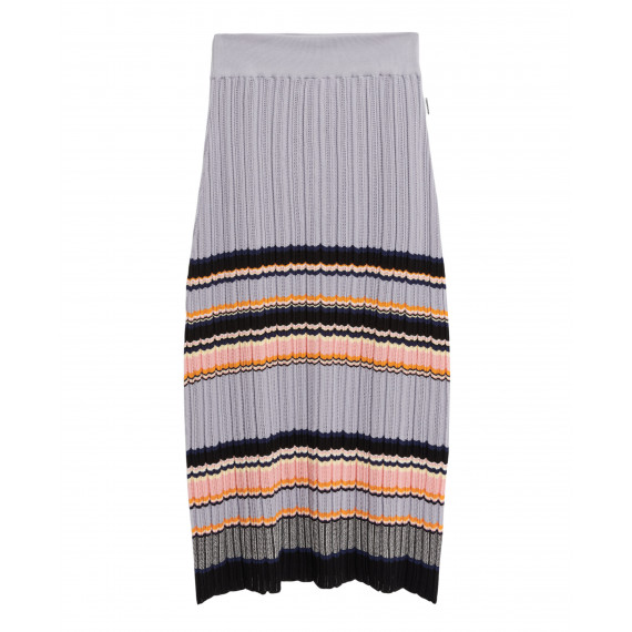 Falda ARMEDANGELS Minnaa Stripes Misty Morning Deep Rosalilly