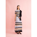 Falda ARMEDANGELS Minnaa Stripes Misty Morning Deep Rosalilly