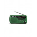 DEGEN Radio Multibanda FM/MW/SW DE13 Recargable ,Dinamo,Solar,Con Linterna Verde