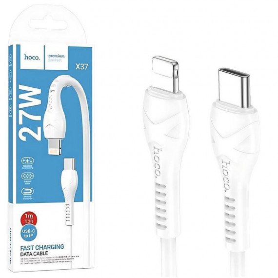 HOCO X37 Cable Usb-c a Lightning 27W 1M Blanco