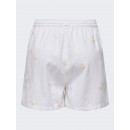 Pantalón Corto de Lino Onlcaro con Bordados de ONLY