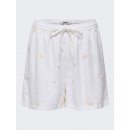 Pantalón Corto de Lino Onlcaro con Bordados de ONLY
