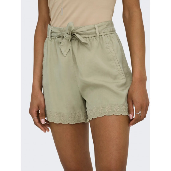 Pantalón Corto Onlarizona Life de Tiro y Bordados de ONLY