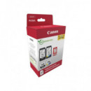 CANON Pack de 2 Tintas 545 Negra+ 546 Color + 50 Hojas 4X6"