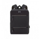 Pierre Delone Mochila con Doble Cremallera G-504-NE Negro  LALO