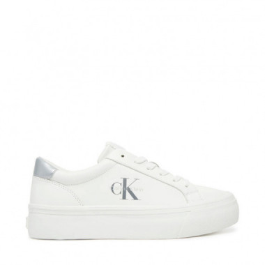 Zapatillas con Monograma en Plateado  CALVIN KLEIN