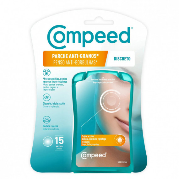 Compeed Parche Anti-granos Discreto Triple Accion 15 Unidades  HRA PHARMA