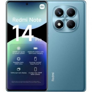 Smartphone XIAOMI Redmi Note 14 Pro 6.67" 8GB/256GB/200MP/NFC/4G Blue