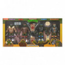 Figuras Tortugas Ninja (cartoon) Pack de 4 Punk Turtles  NECA