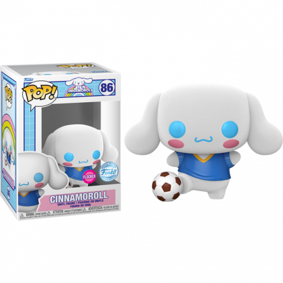 FUNKO Pop Cinnamoroll With Soccer Ball Flocked Exclusive 86