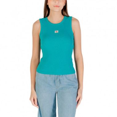 Camiseta de Tirantes de Canalé de Algodón Elástico  CALVIN KLEIN