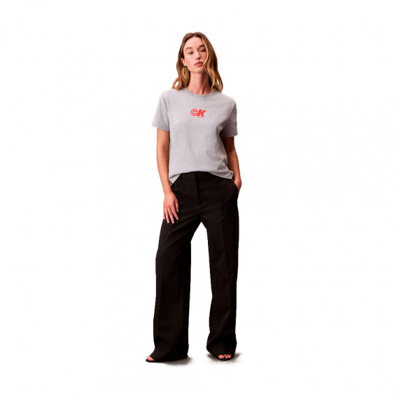 Camiseta Slim de Punto con Logo Ck  CALVIN KLEIN
