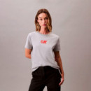 Camiseta Slim de Punto con Logo Ck  CALVIN KLEIN