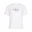 Camiseta con Logo Monograma  CALVIN KLEIN