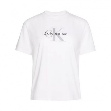 Camiseta con Logo Monograma  CALVIN KLEIN