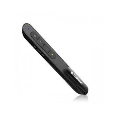 CROMAD Presentador Inalambrico CR0853 con Puntero Laser, Control de Volumen Negro