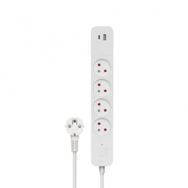 SAVIO Regleta de 4 Enchufes + 2XUSB 1.5M