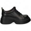 Blucher Plataforma Piel Negro  CAMPER