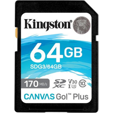 KINGSTON Tarjeta Memoria Sd 64GB 170MB/S Go Plus