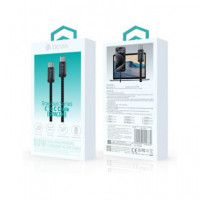 DEVIA Cable Datos y Carga Tipo C M/m Pd 60W 3MTRS Negro
