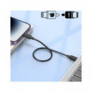 HOCO Cable Datos Tipo C a Lightning 20W X96 25CMS Negro