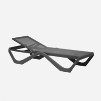 Tumbona de Jardín Apilable Love- Color Tortora- Multiposición- Vondom®- Exterior  VONDOM