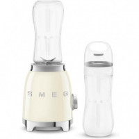 SMEG Mini Batidora 300W con Vaso Portátil Crema (PBF01CREU)